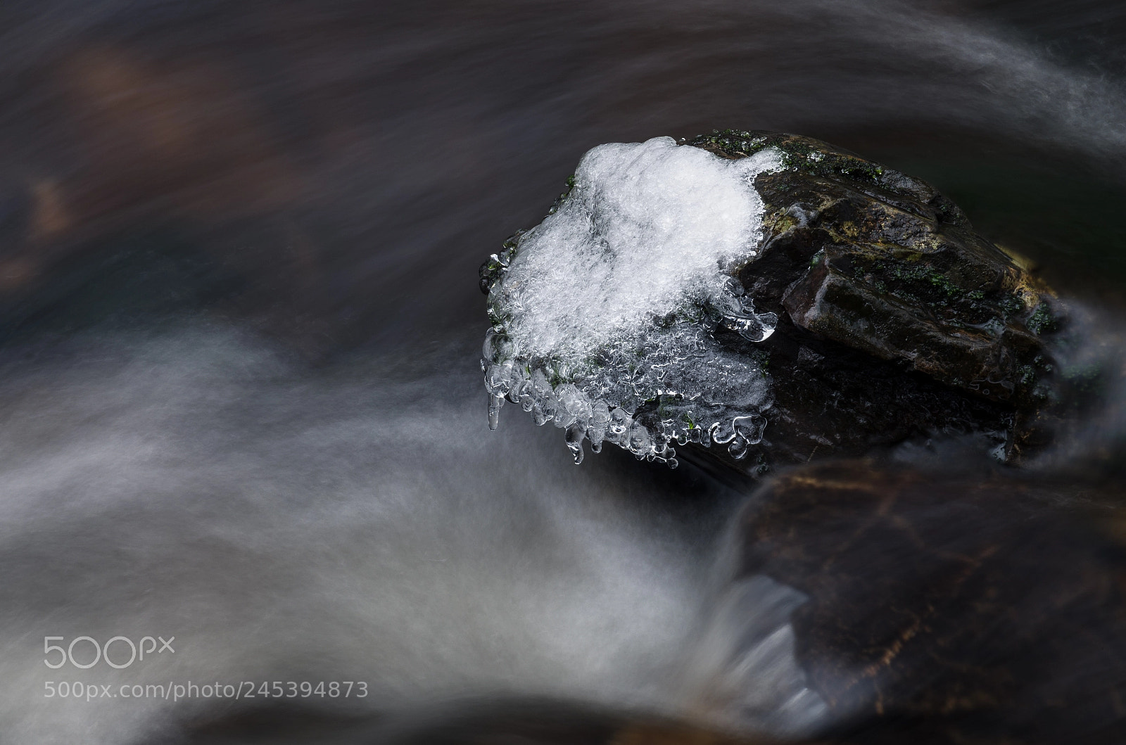 Pentax K-5 sample photo. Ice, rock and water photography
