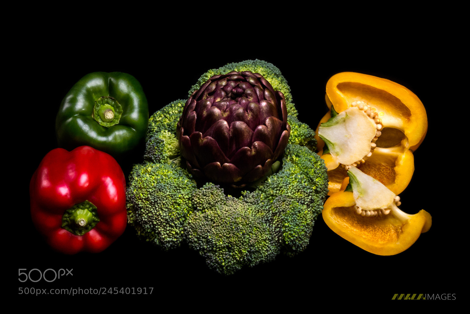 Panasonic Lumix DMC-FZ200 sample photo. Vegetables artichoke, bell pepper photography