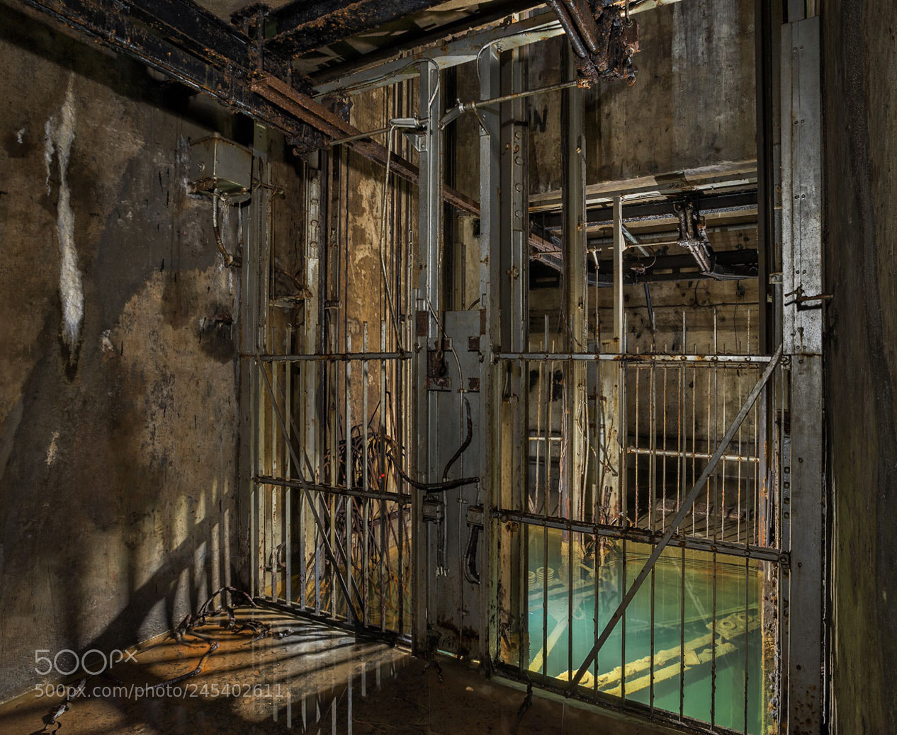 Nikon D600 sample photo. Flooded munition elevator inside photography