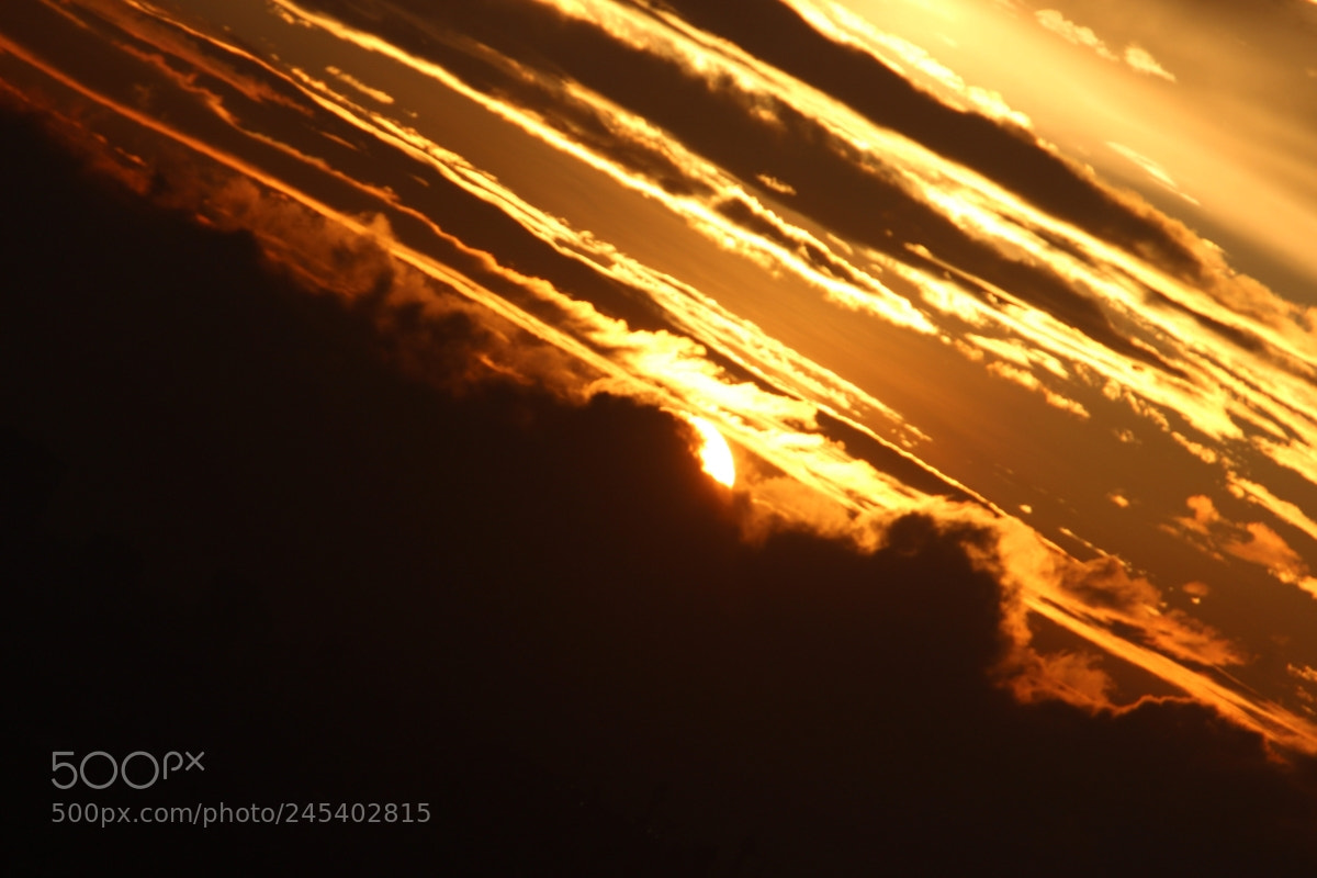 Canon EF-S 55-250mm F4-5.6 IS II sample photo. Orange sunset photography