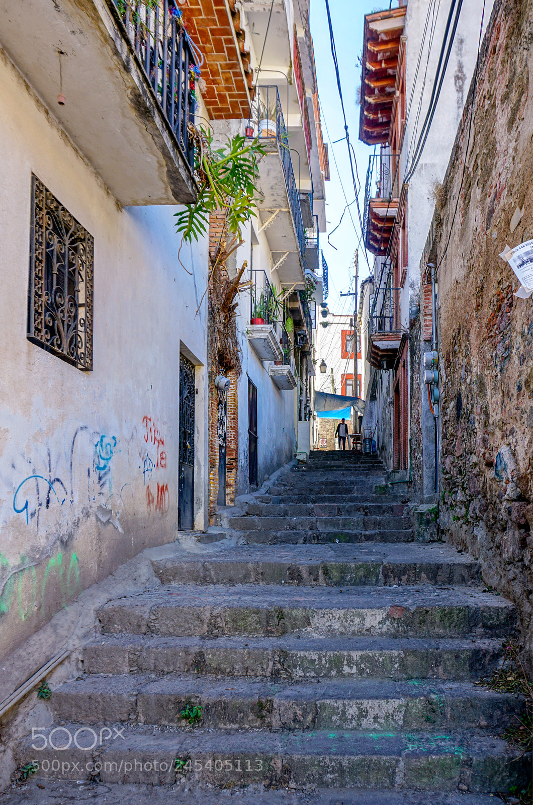 Sony a6300 sample photo. Narrow street of taxco photography
