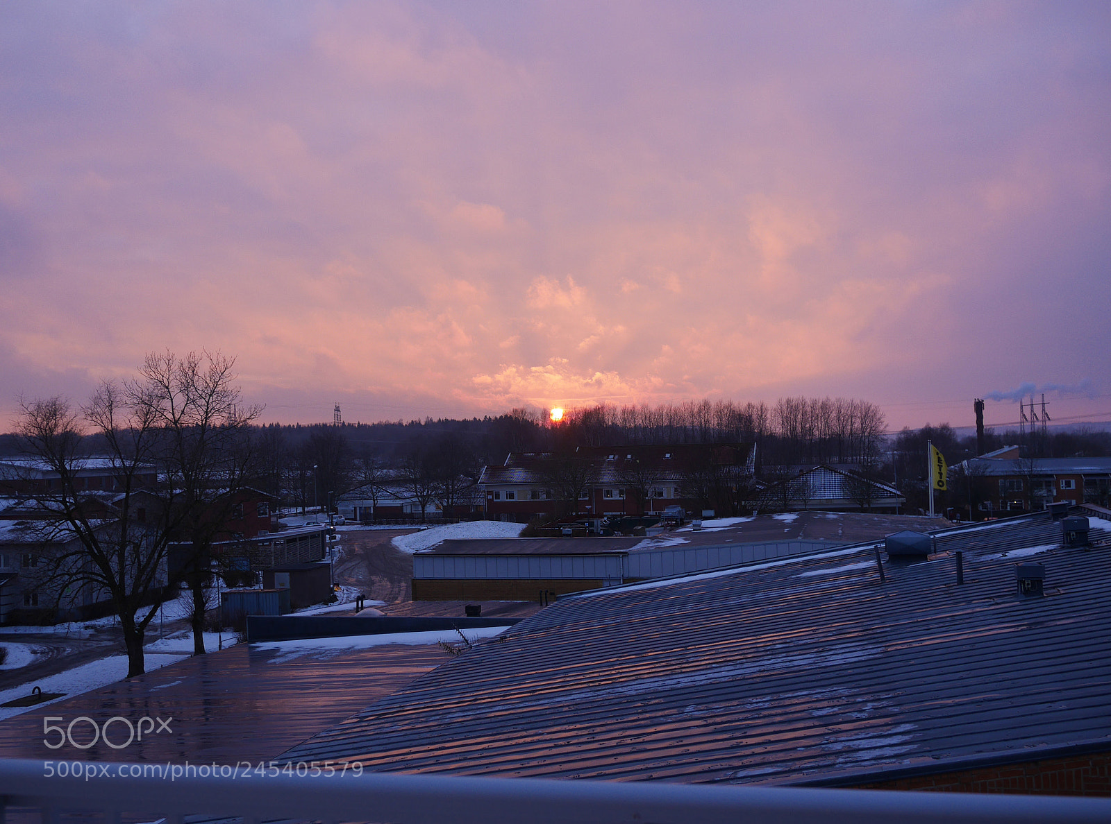 Panasonic Lumix DMC-GM1 sample photo. Winter sunset photography