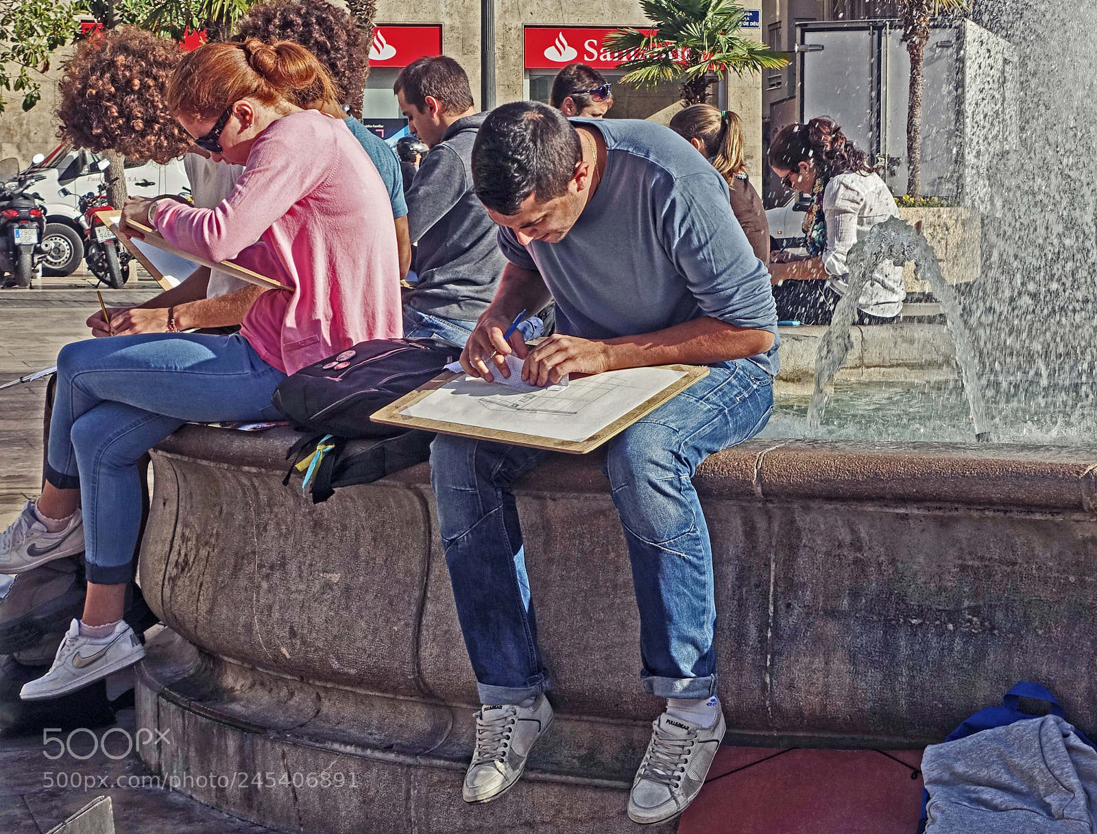 Sony Cyber-shot DSC-RX100 III sample photo. Drawing plaza de virgin photography