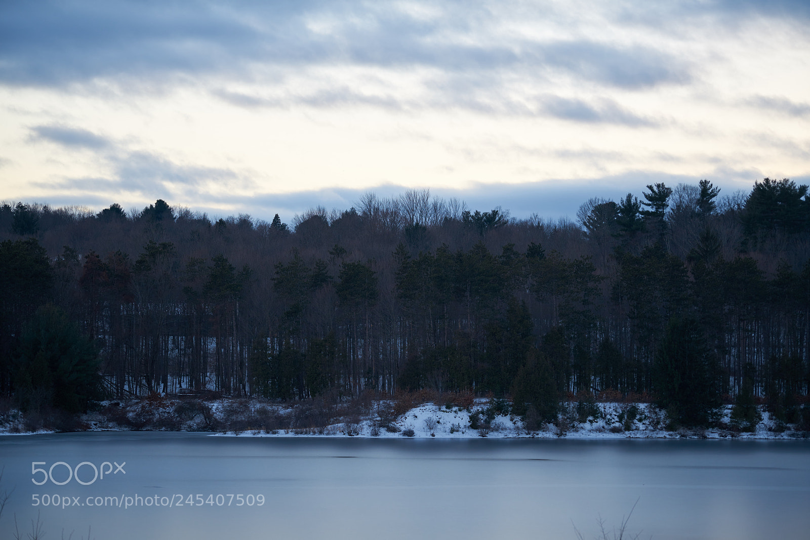 Sony a7R II sample photo. Winter lake photography