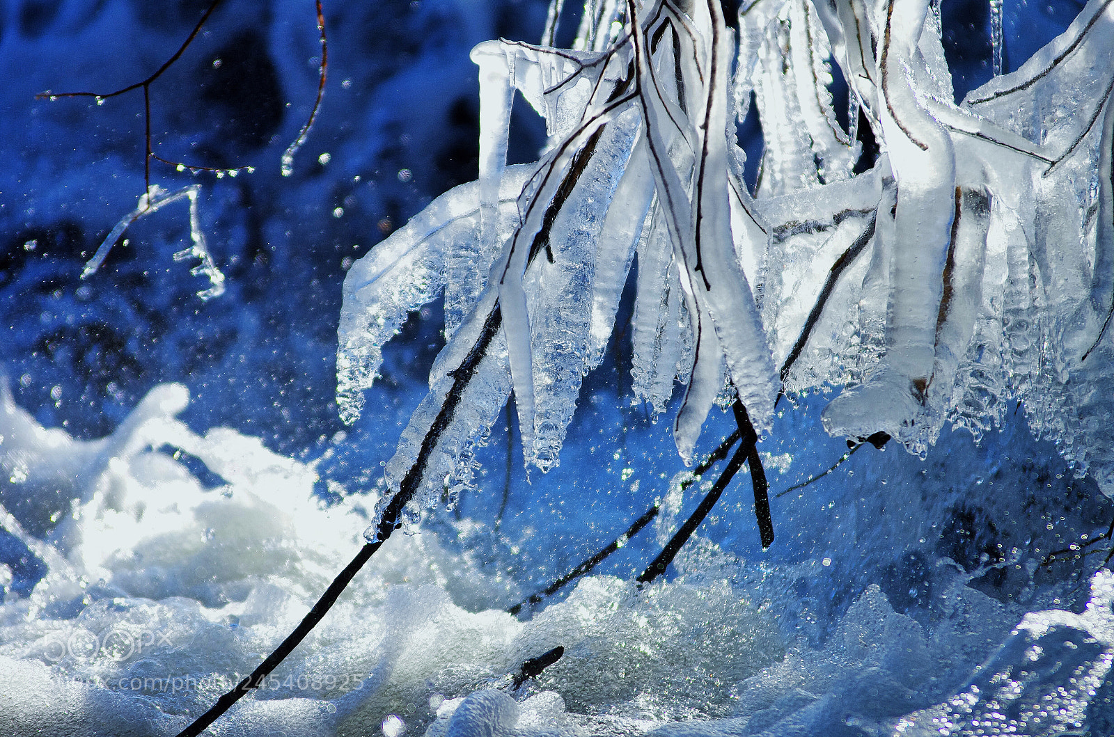 Pentax K-5 II sample photo. Frost am windener wehr photography