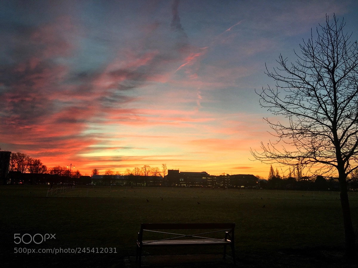 Apple iPhone 6s sample photo. Sunrise in cambridge, uk photography