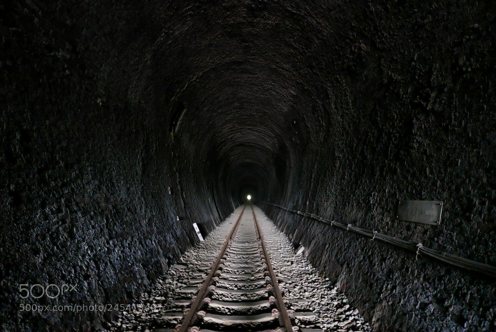 Panasonic Lumix DMC-LX100 sample photo. Shadow of railway tunnel photography