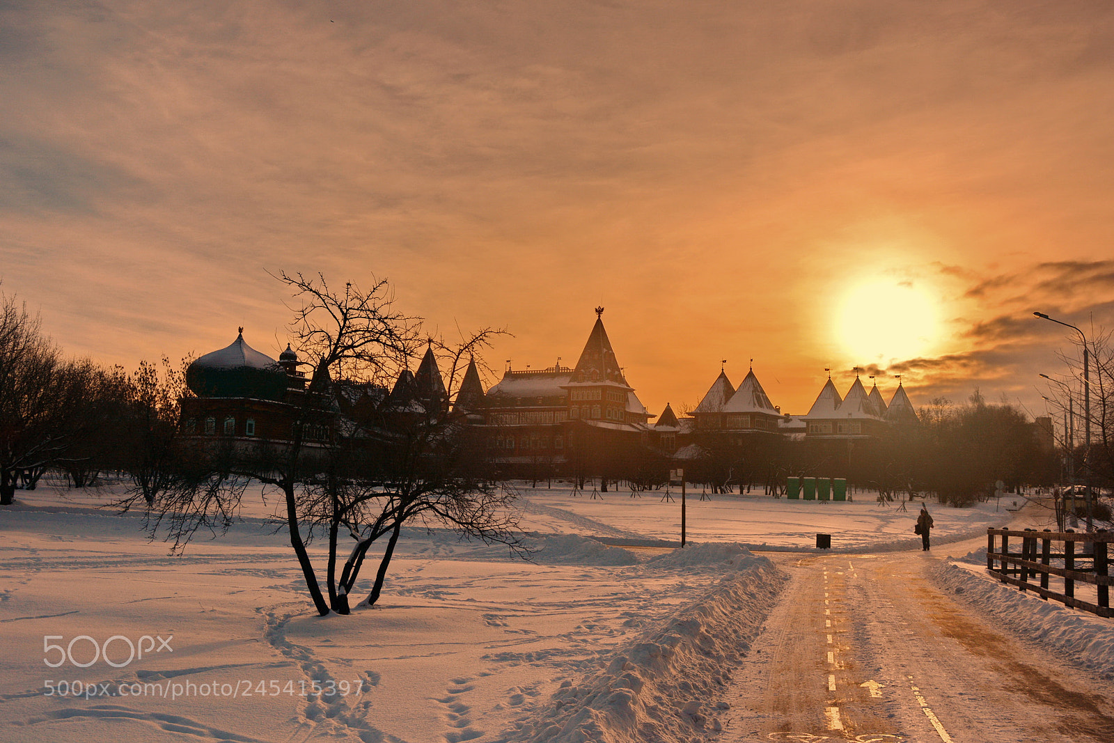 Nikon D5200 sample photo. Sunset in winter photography