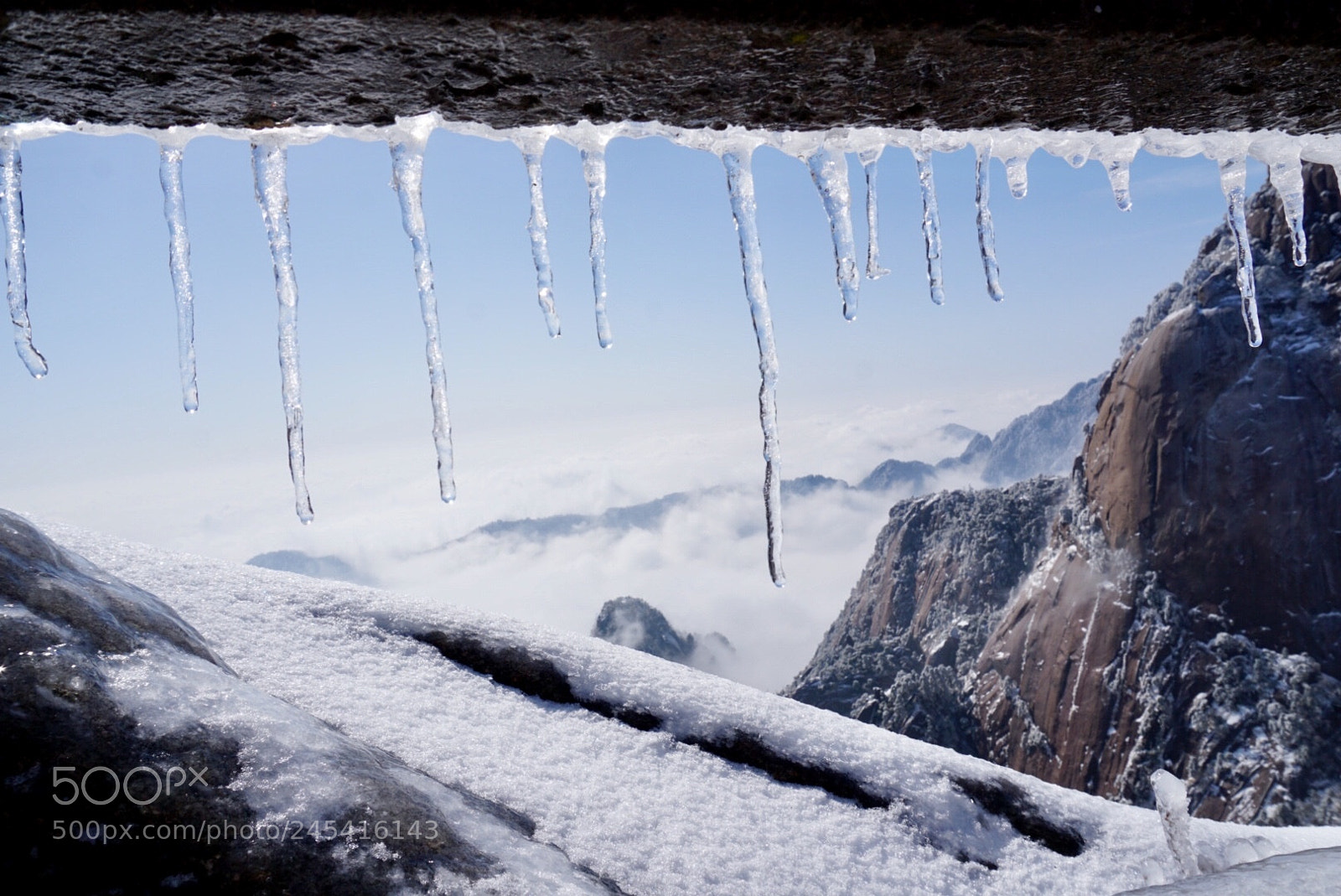 Sony a6300 sample photo. Ice photography