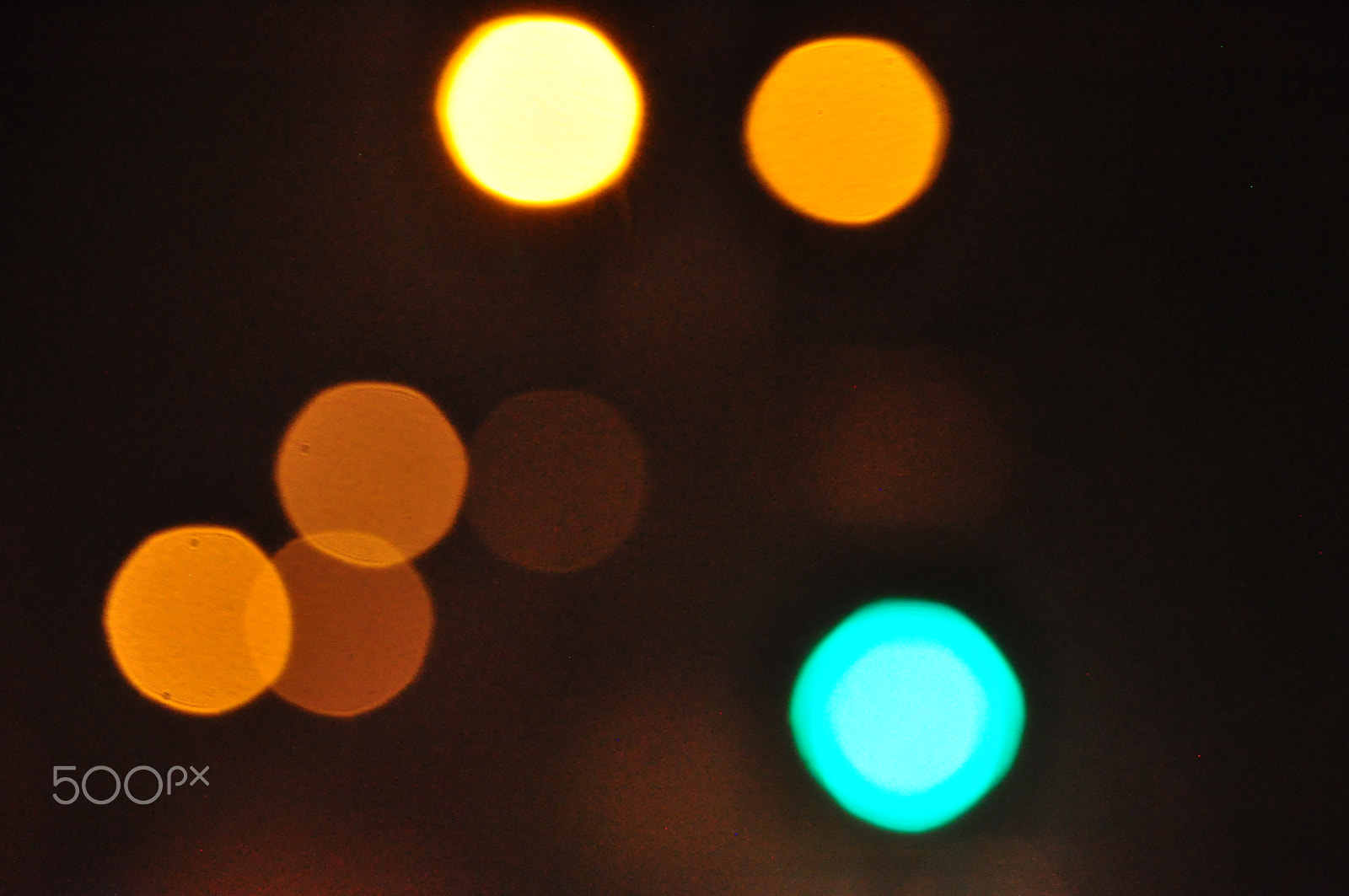 Nikon D90 sample photo. Traffic signal light bokeh photography