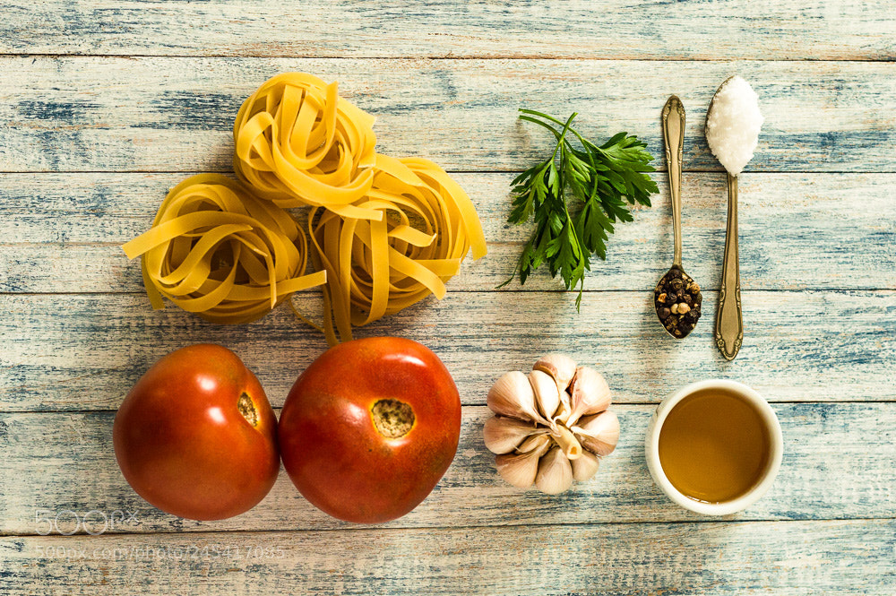 Nikon D3200 sample photo. Pasta tagliatelle photography