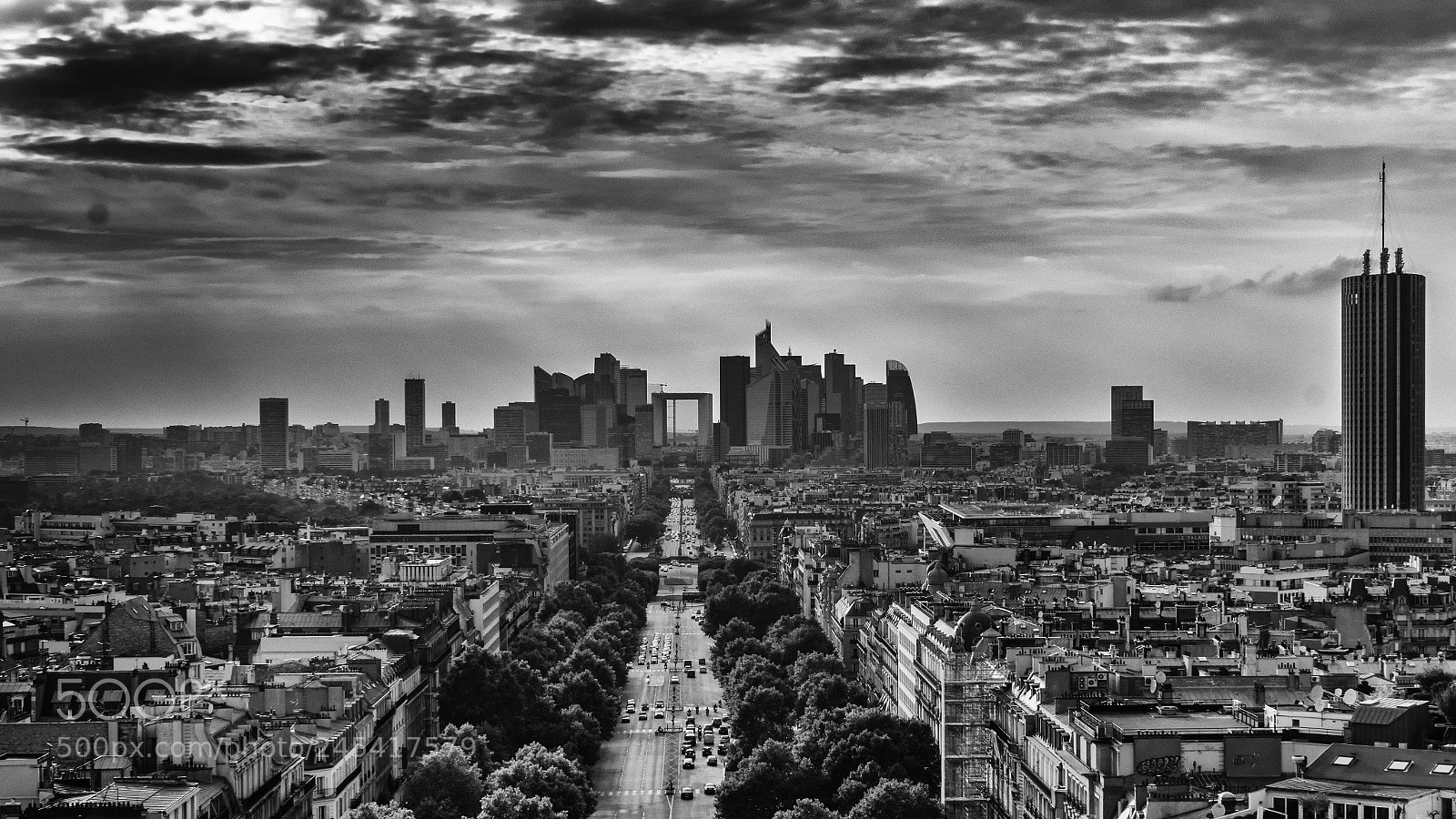 Sony SLT-A77 sample photo. Paris la defense photography