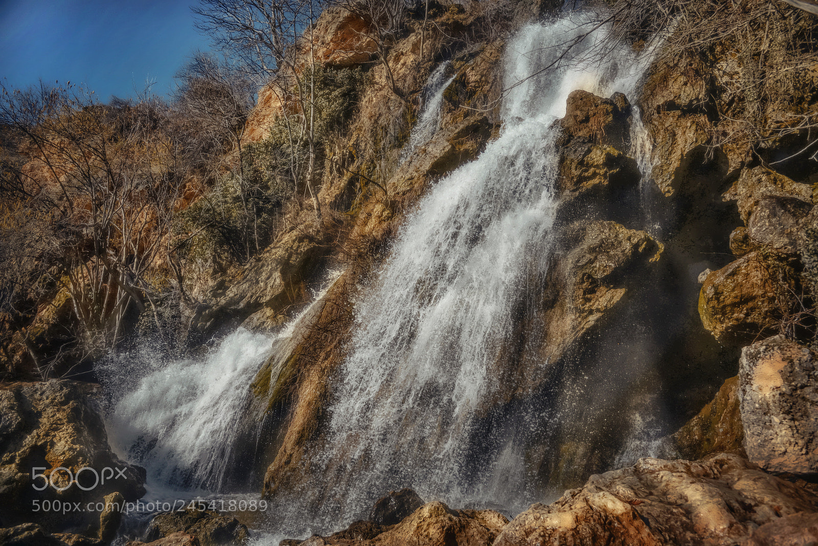 Nikon D610 sample photo. Waterfall at the red photography