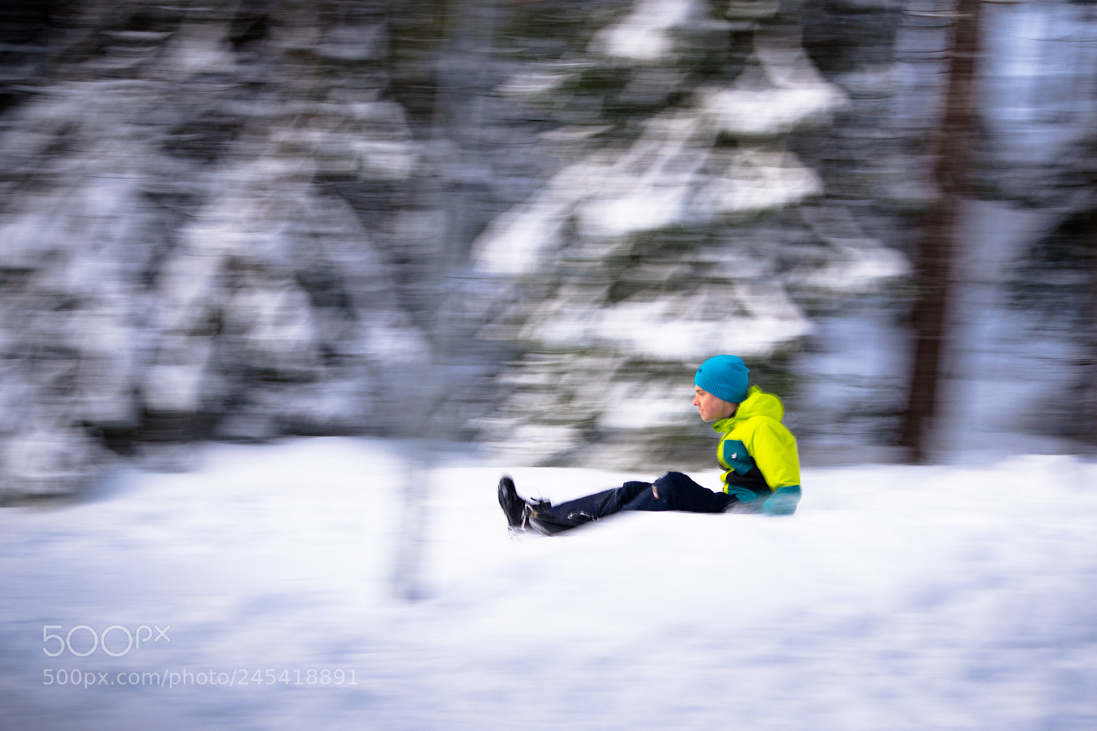 Sony a7 II sample photo. 035/365: sledding in the forest photography