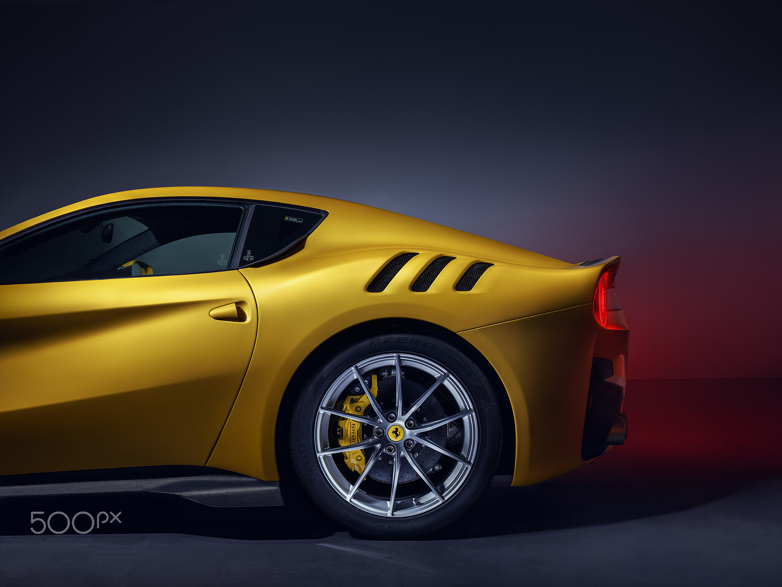 Phase One IQ3 100MP Trichr sample photo. Ferrari f12 tdf in giallo triplo strato photography