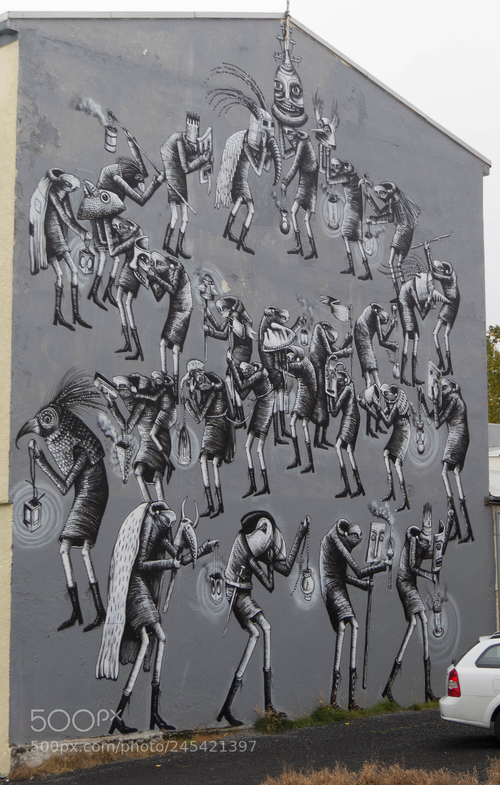 Canon PowerShot SX50 HS sample photo. Streetart, strange figures photography
