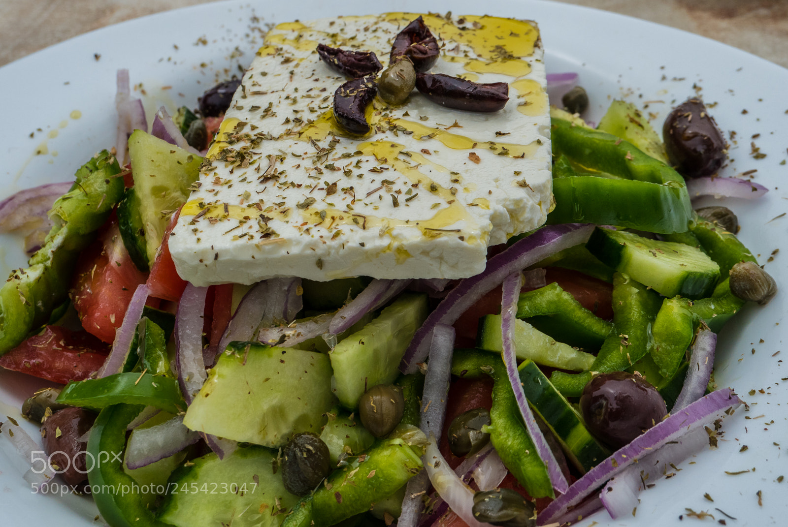 Panasonic Lumix DMC-LX10 (Lumix DMC-LX15) sample photo. Greek salad ammos beach photography