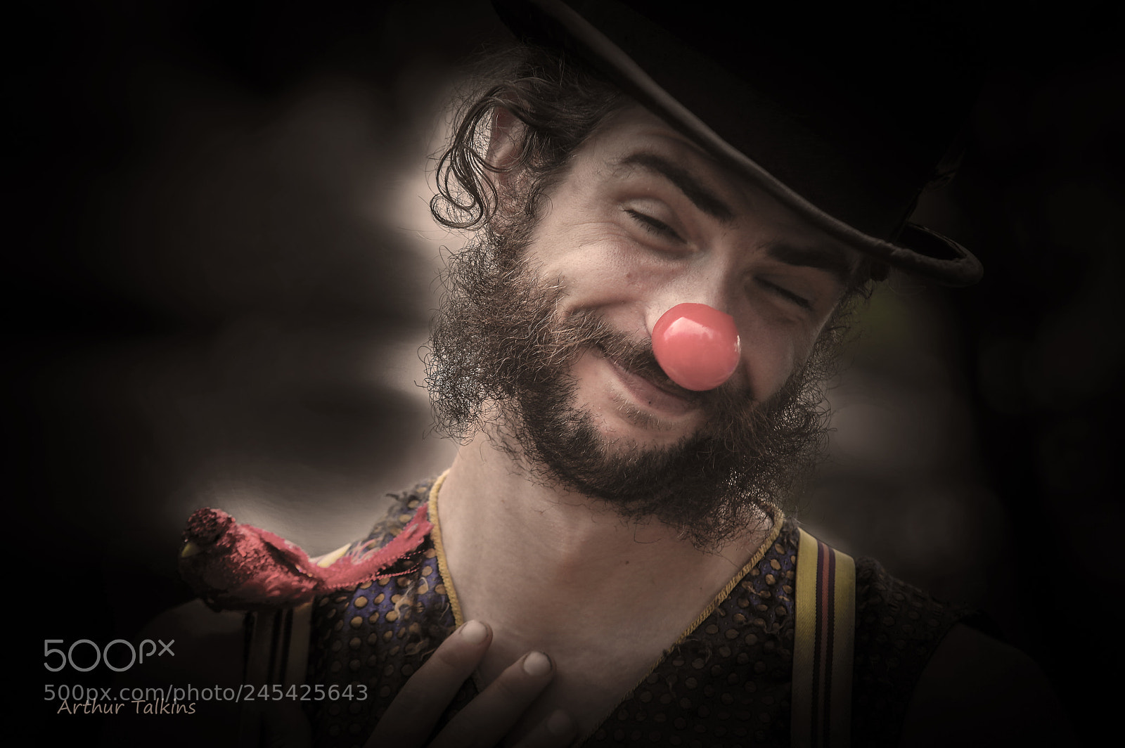 Pentax K-3 sample photo. A clown...in muted colour photography