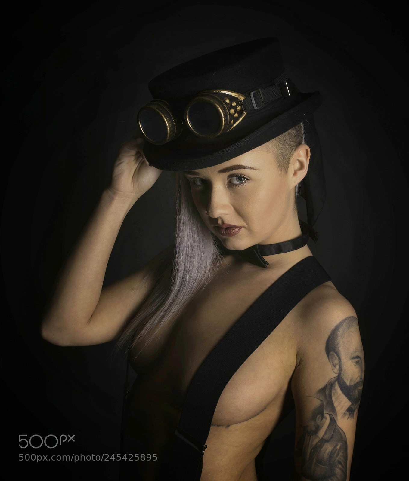 Nikon D7200 sample photo. Harley with hat photography