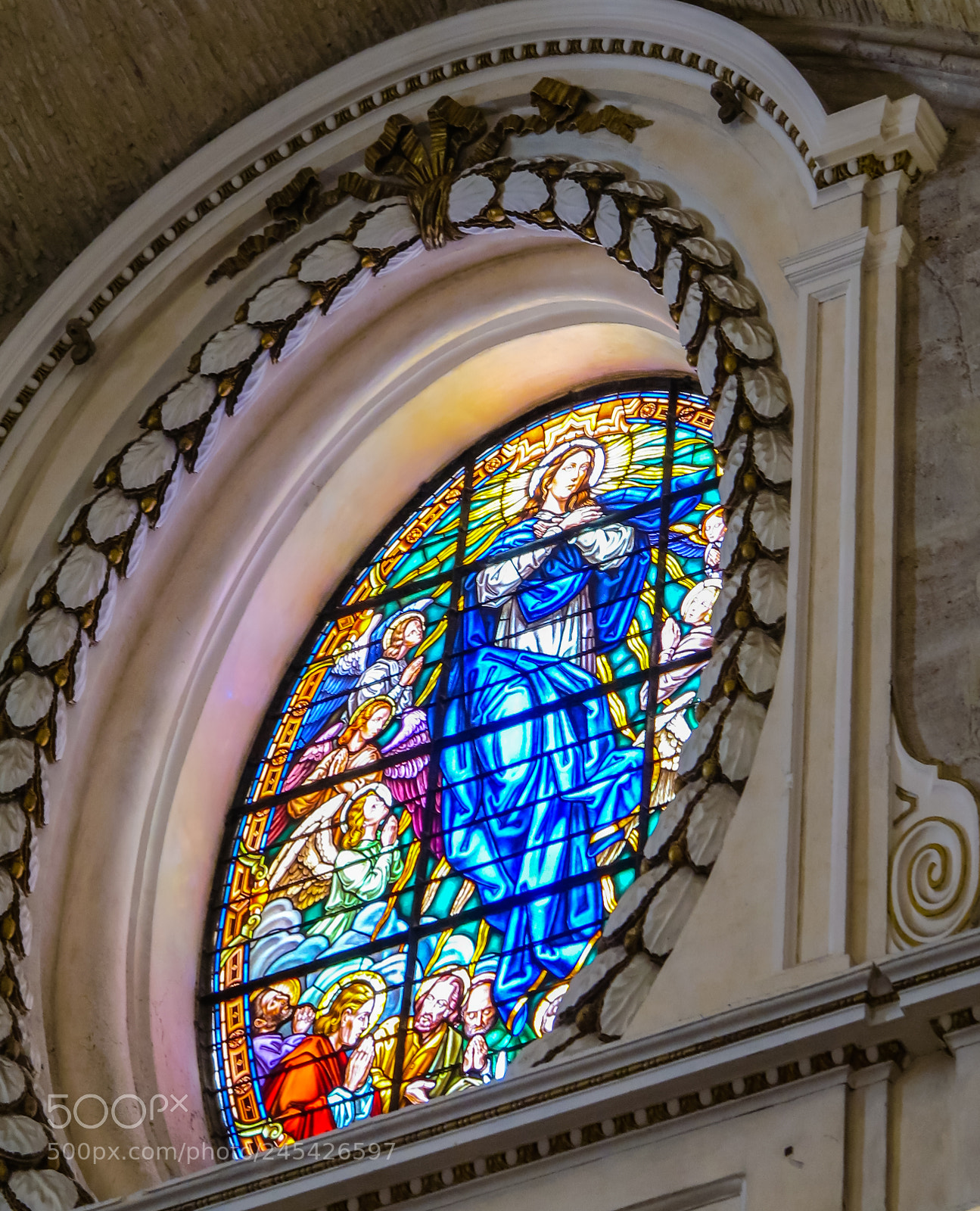 Canon PowerShot G1 X sample photo. Stain glass window valencia photography