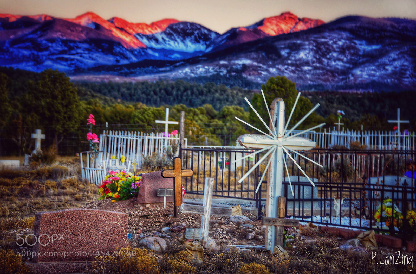 Nikon D810 sample photo. Cemetery, truchas, new mexico photography