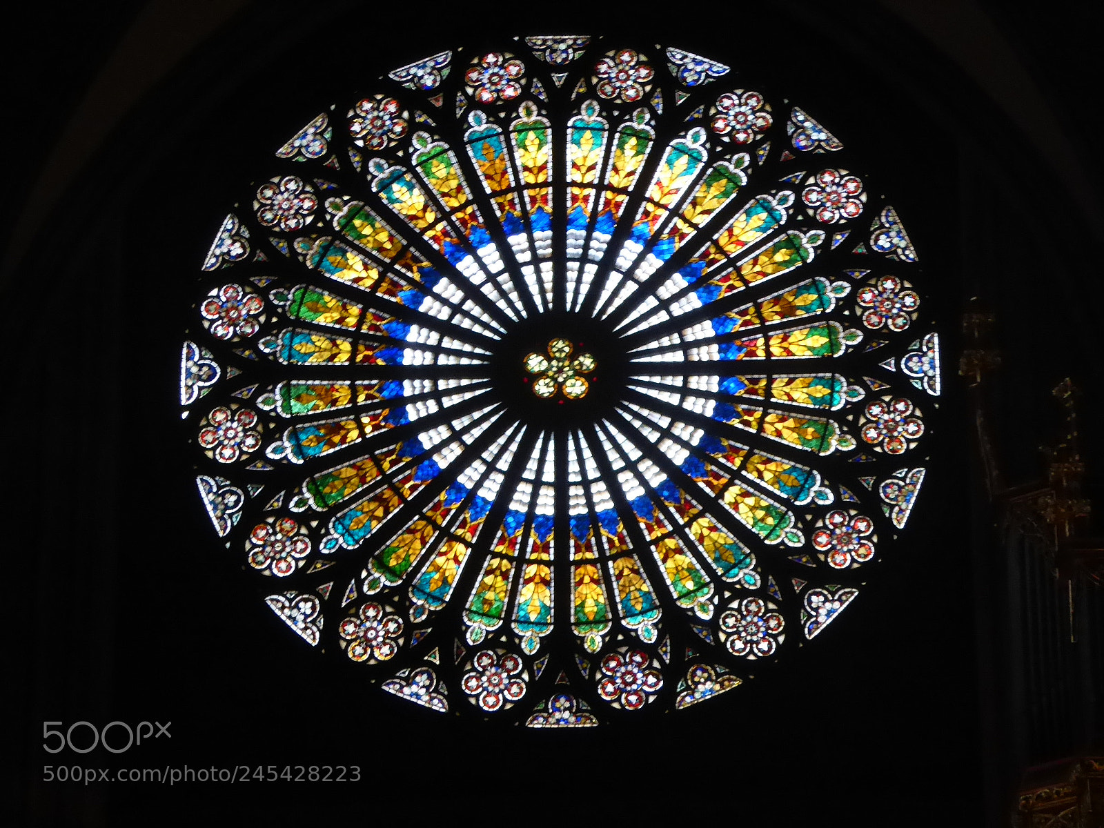 Panasonic DMC-TZ61 sample photo. Rosette in church photography