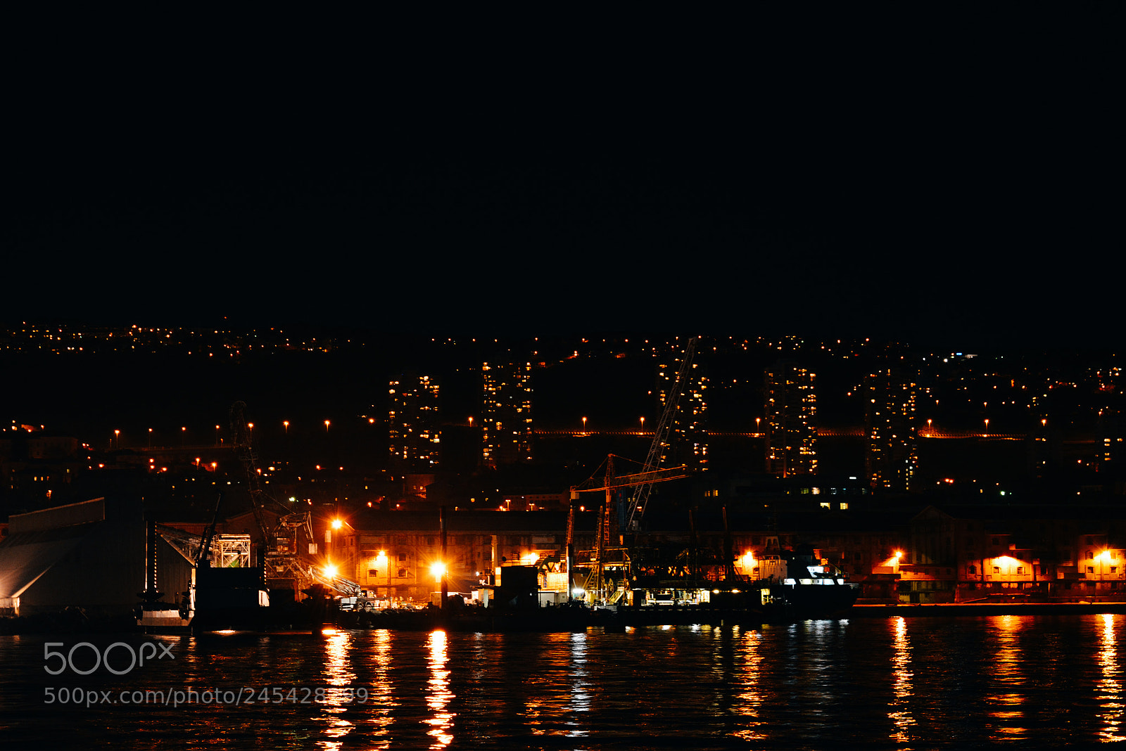 Nikon D5200 sample photo. Rijeka at night photography