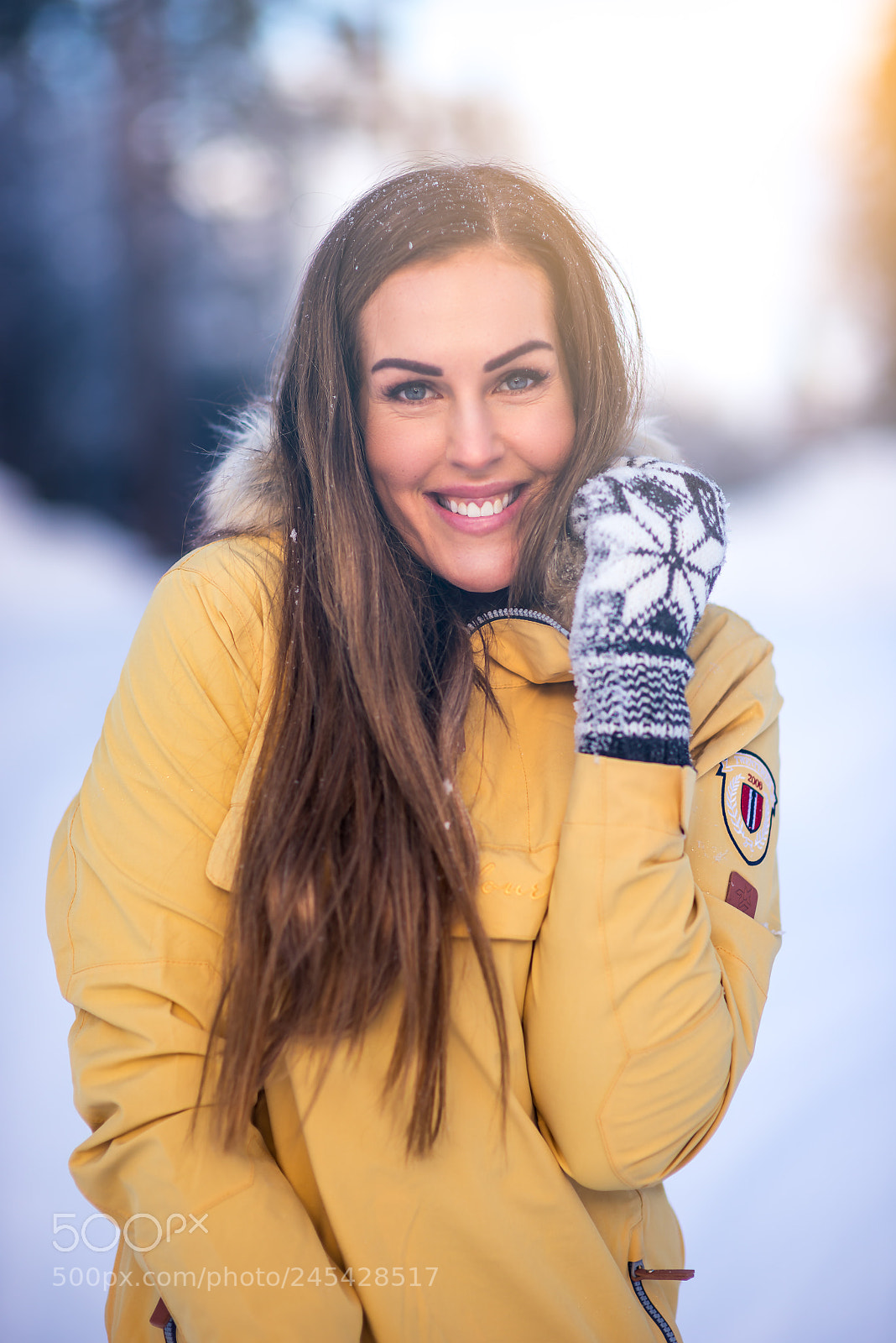 Nikon D800 sample photo. Winter portrait with natural photography