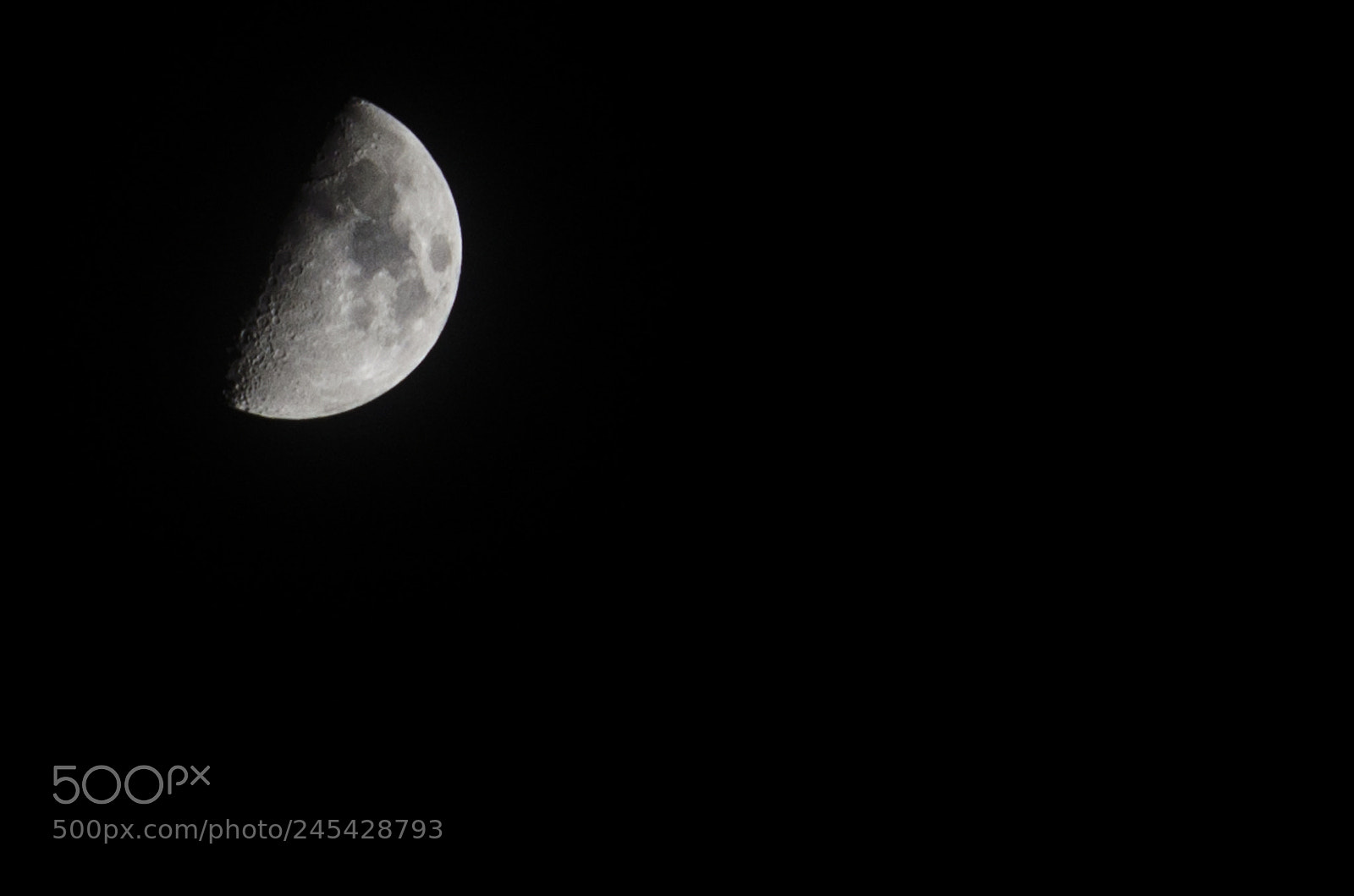 Nikon D5100 sample photo. Moon photography