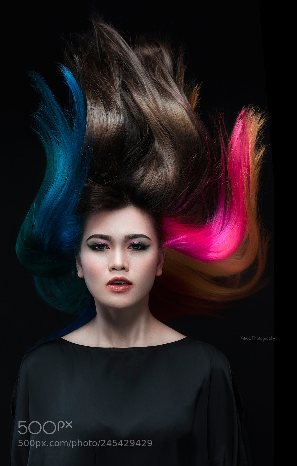 Nikon D810 sample photo. Hair color photography