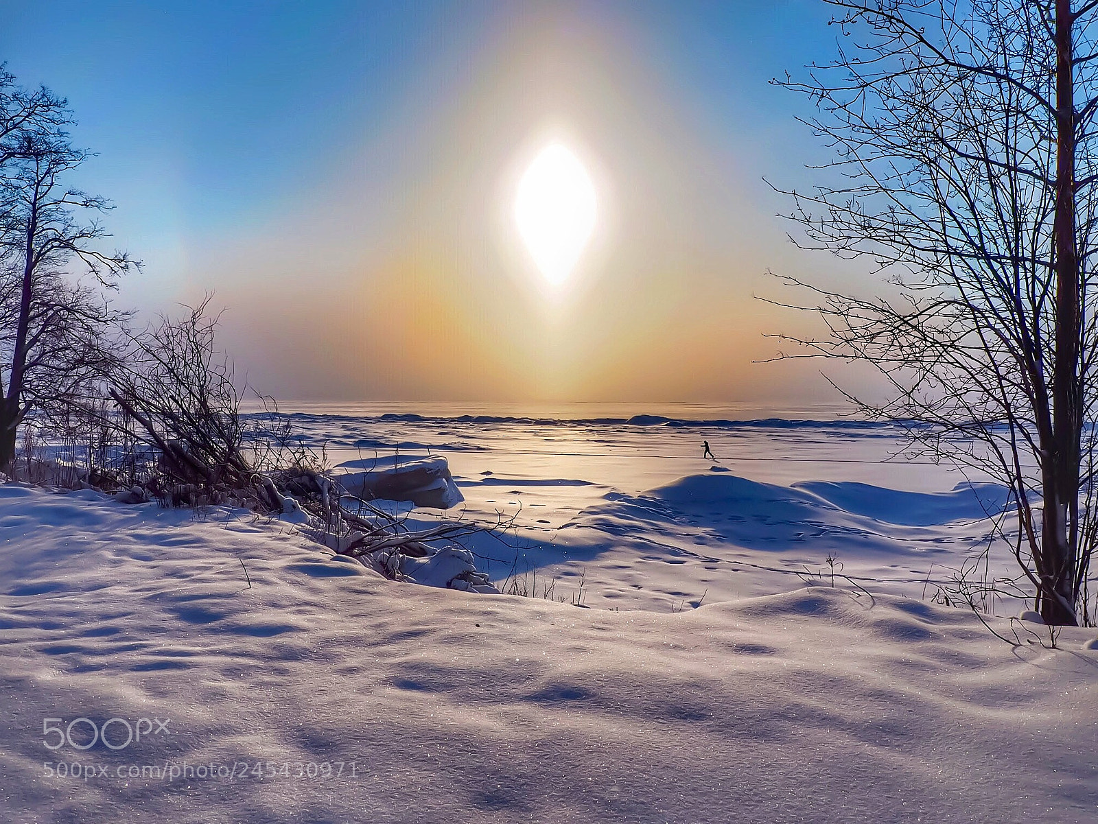 Olympus PEN E-PL7 sample photo. Snowy desert ... gulf photography
