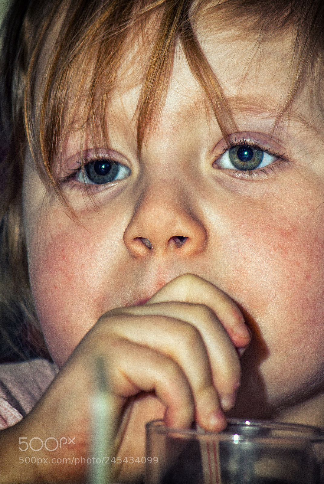 Canon EOS 40D sample photo. Having a drink child photography