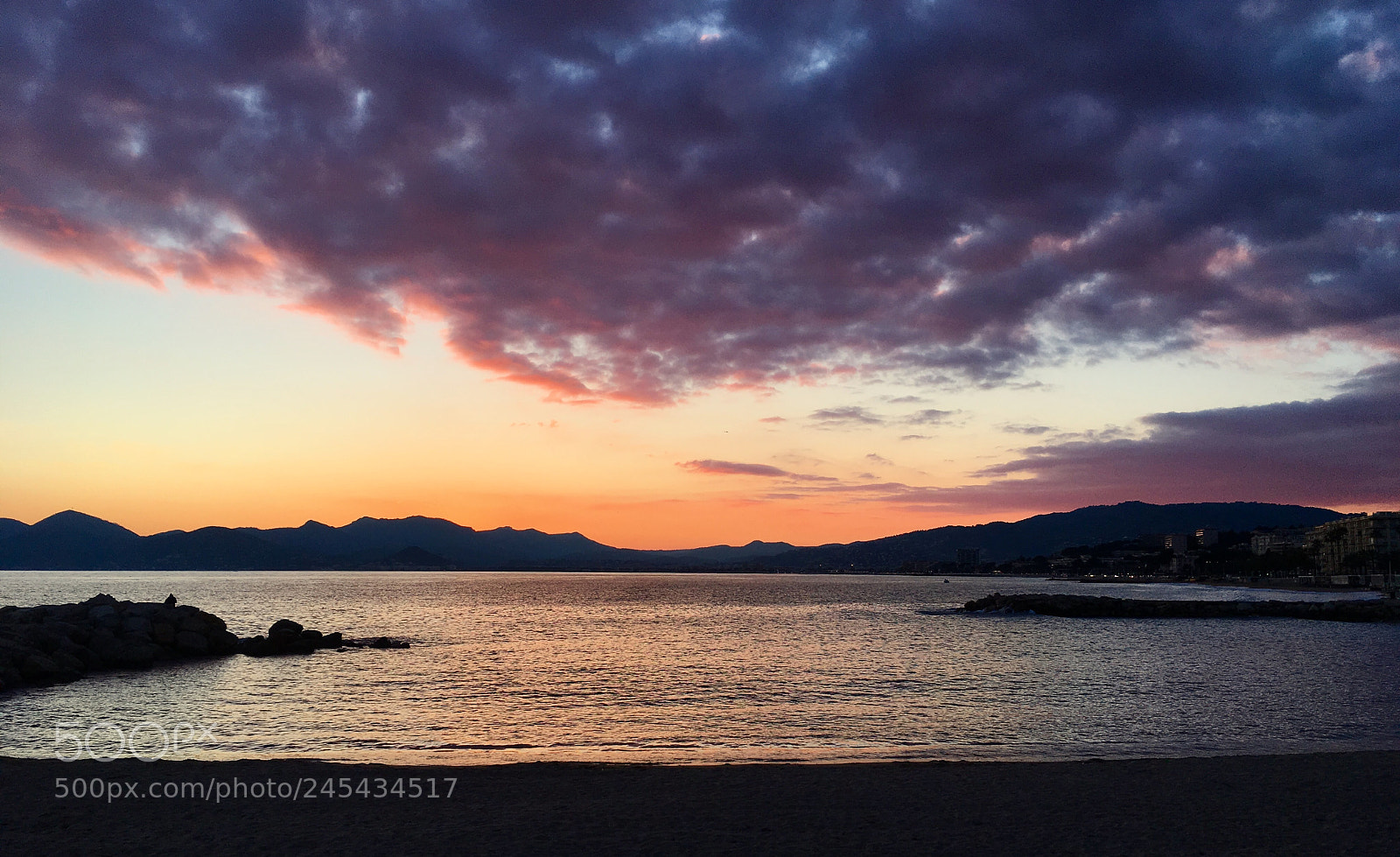 Apple iPhone 6s sample photo. Sunset cannes photography