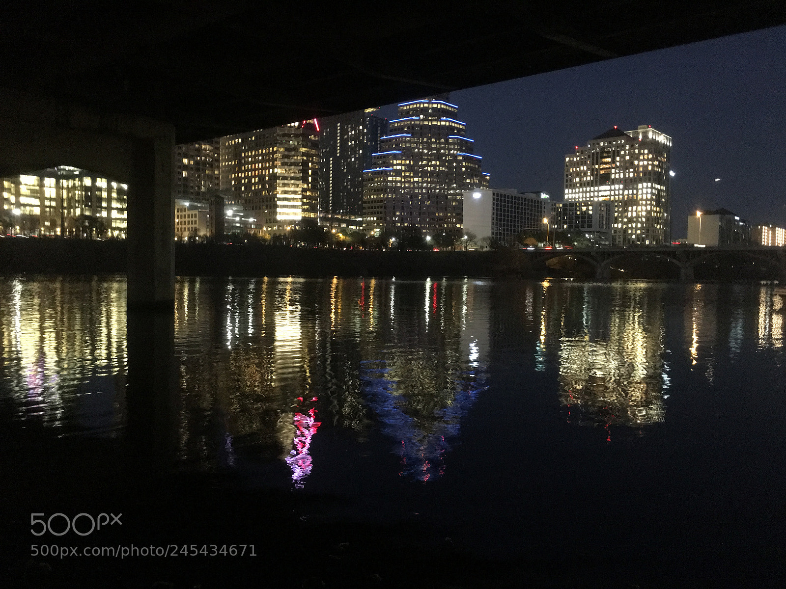 Apple iPhone 6s Plus sample photo. Bright lights of downtown photography