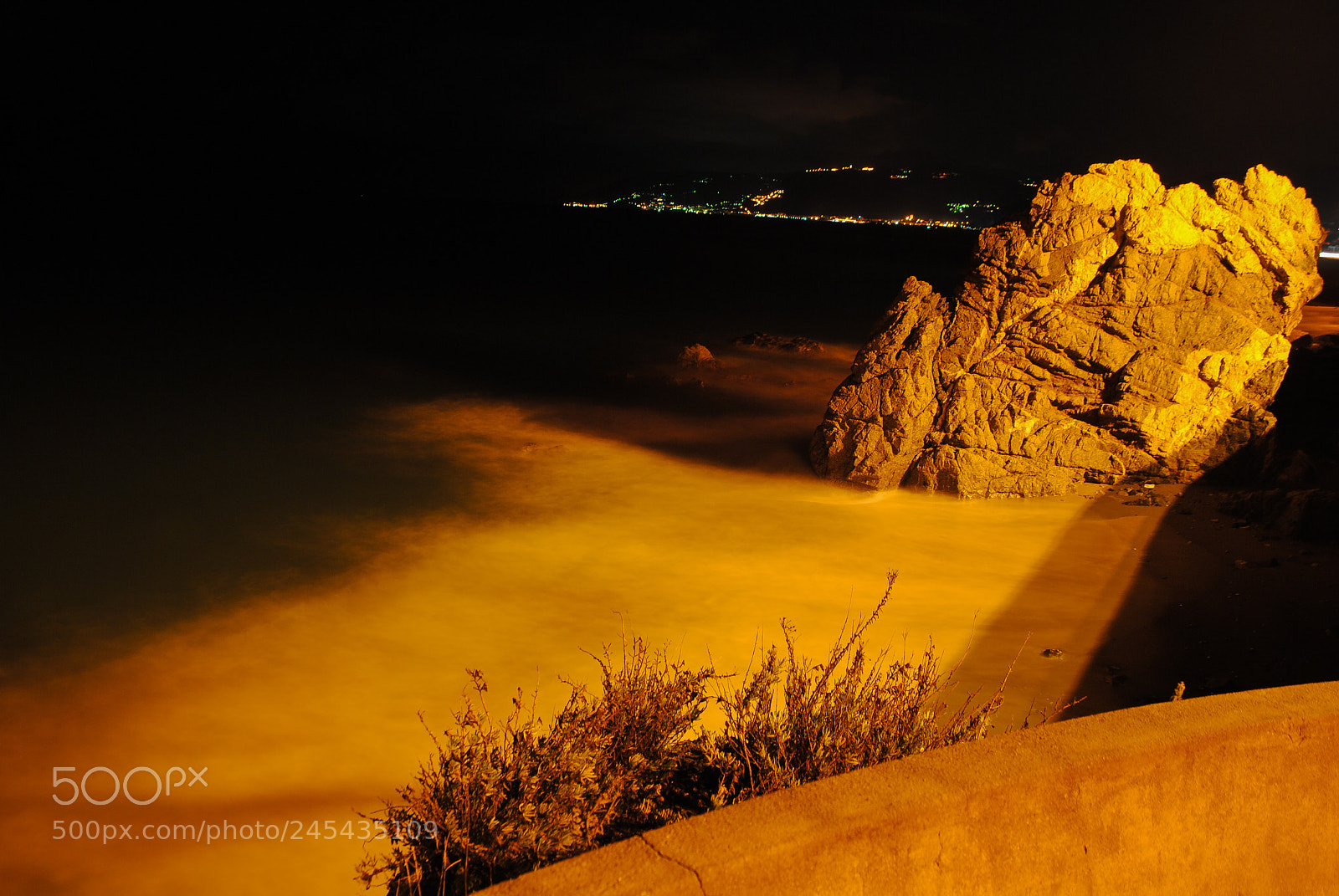 Nikon D3000 sample photo. Silky sea photography