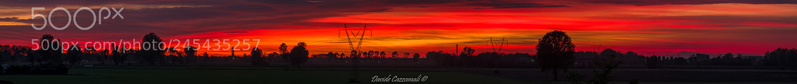Pentax K-3 sample photo. Fire above po plain photography