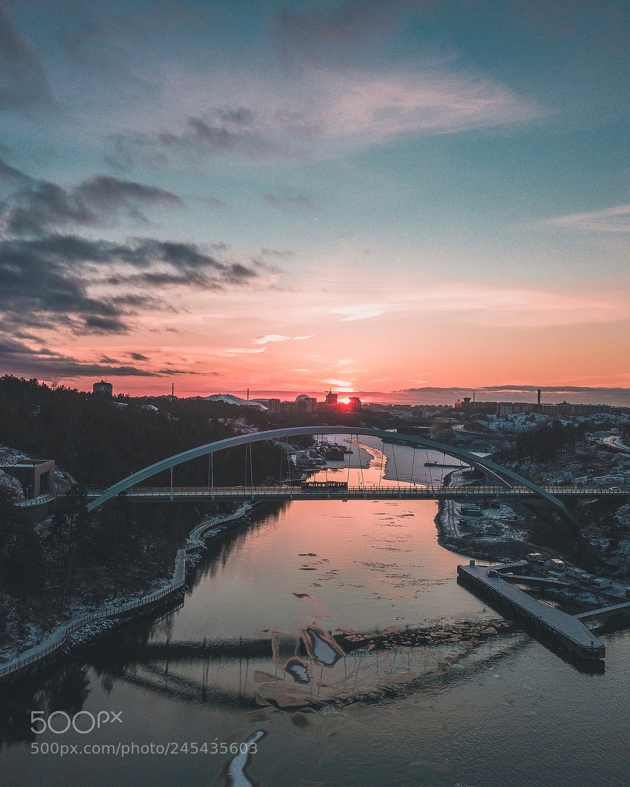 DJI FC220 sample photo. A bridge in stockholm! photography