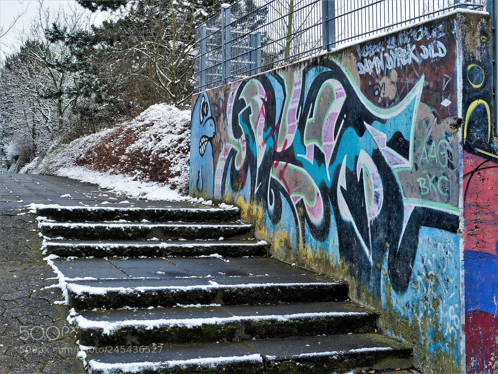 Olympus OM-D E-M5 sample photo. Bs-heidberg, graffiti photography