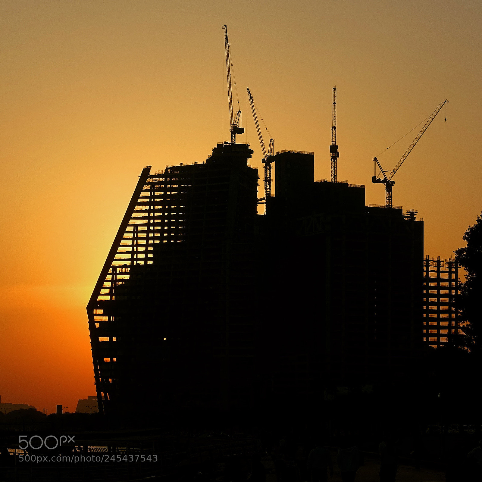 Sony Cyber-shot DSC-RX100 III sample photo. Construction of new skyscraper photography