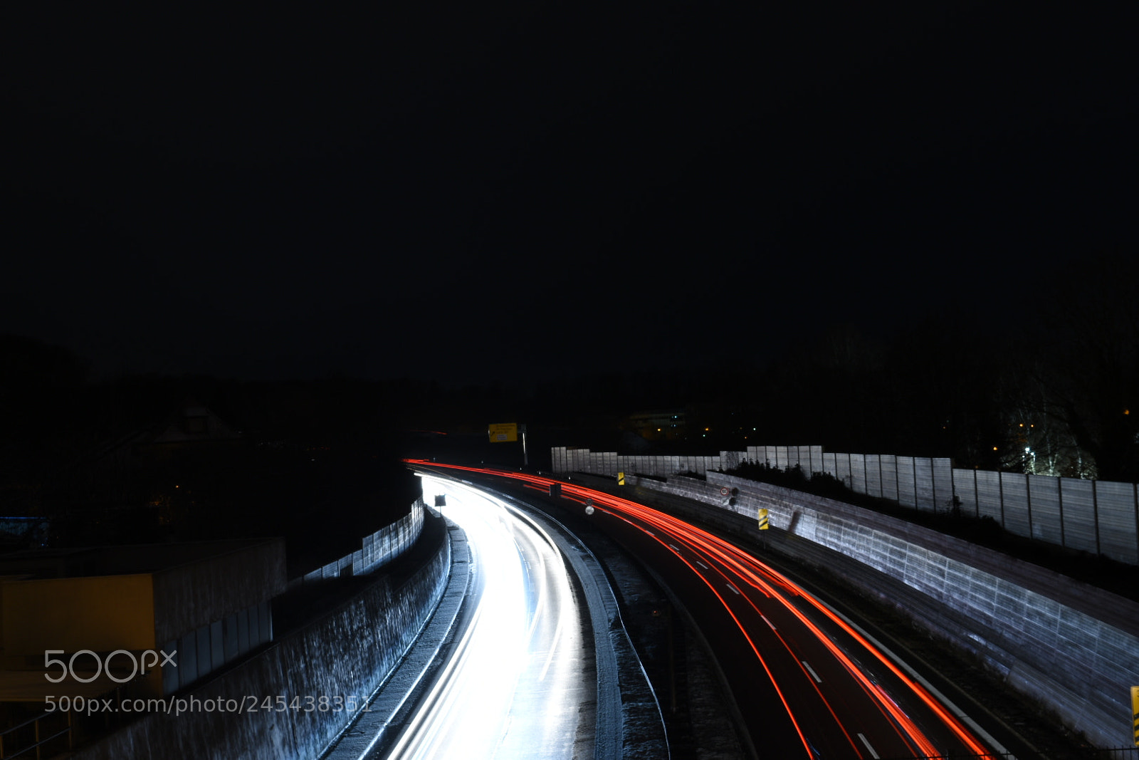 Nikon D5500 sample photo. Light trails of cars photography