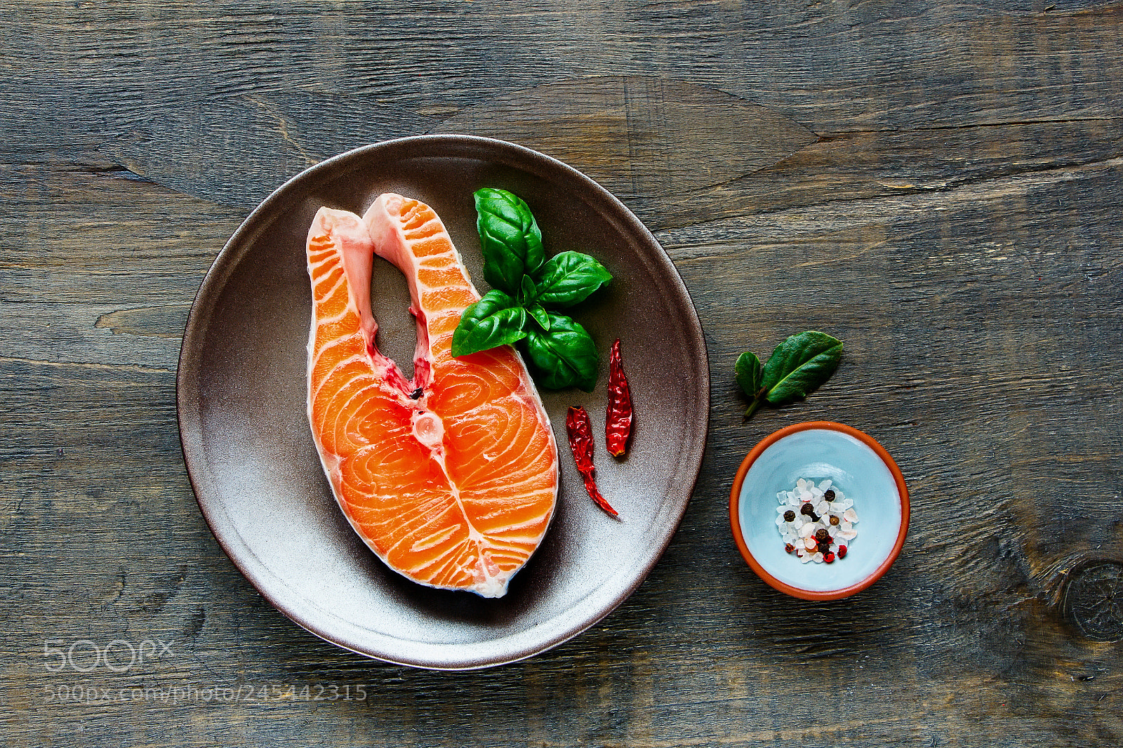 Canon EOS 700D (EOS Rebel T5i / EOS Kiss X7i) sample photo. Fish steak and herbs photography