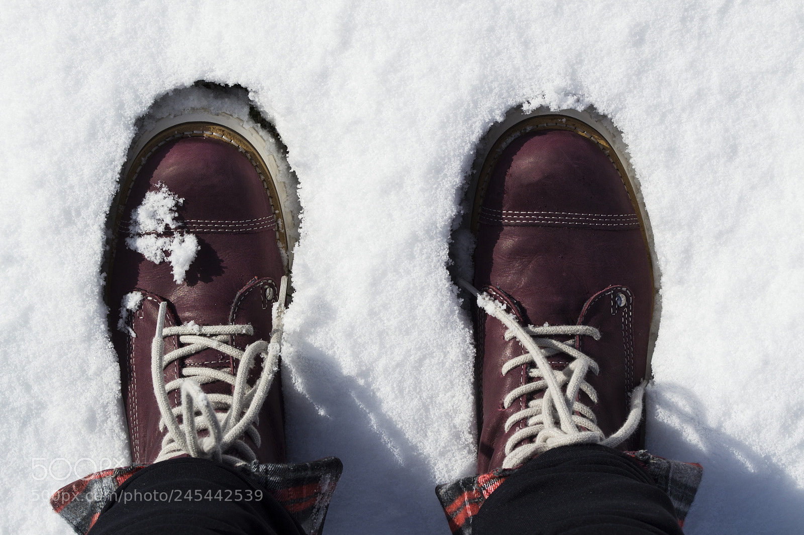 Nikon D3100 sample photo. Boots in the snow photography
