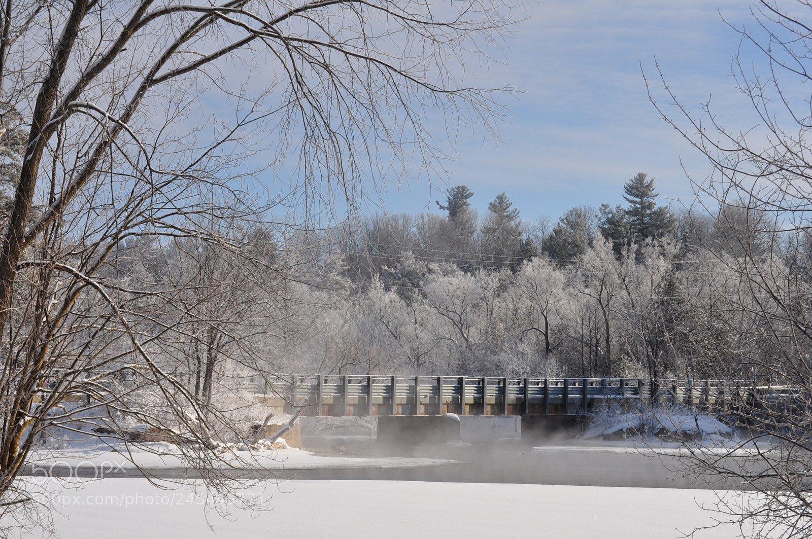 Nikon D5000 sample photo. Chilly crossing photography