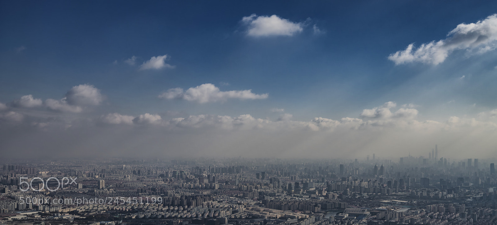 Sony a7R III sample photo. Over shanghai smoggy sky photography