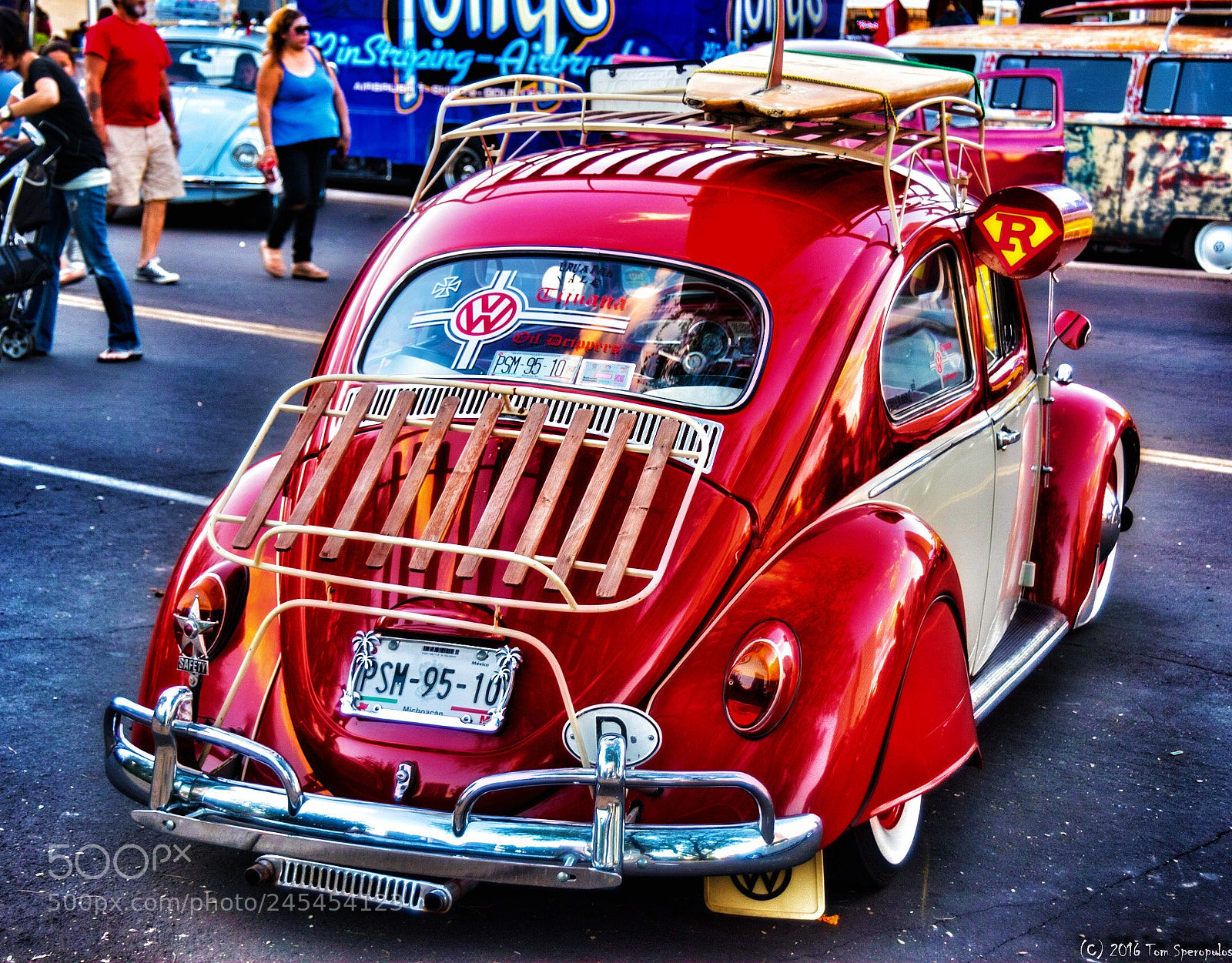 Nikon D810 sample photo. Red vw bug photography