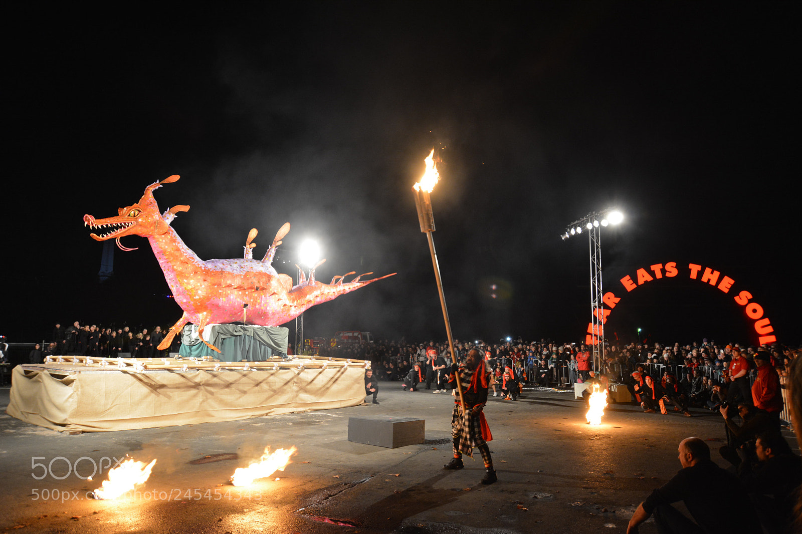 Nikon D5200 sample photo. Dark mofo event. burning photography