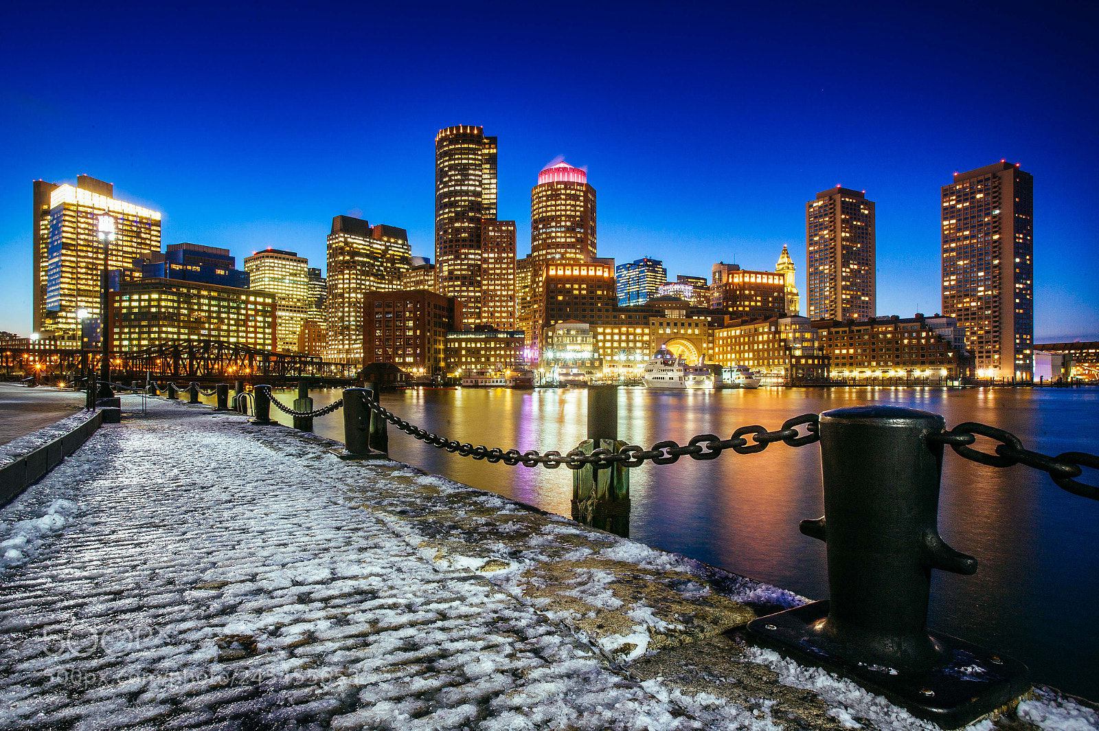Canon EOS-1Ds Mark II sample photo. Boston skyline photography