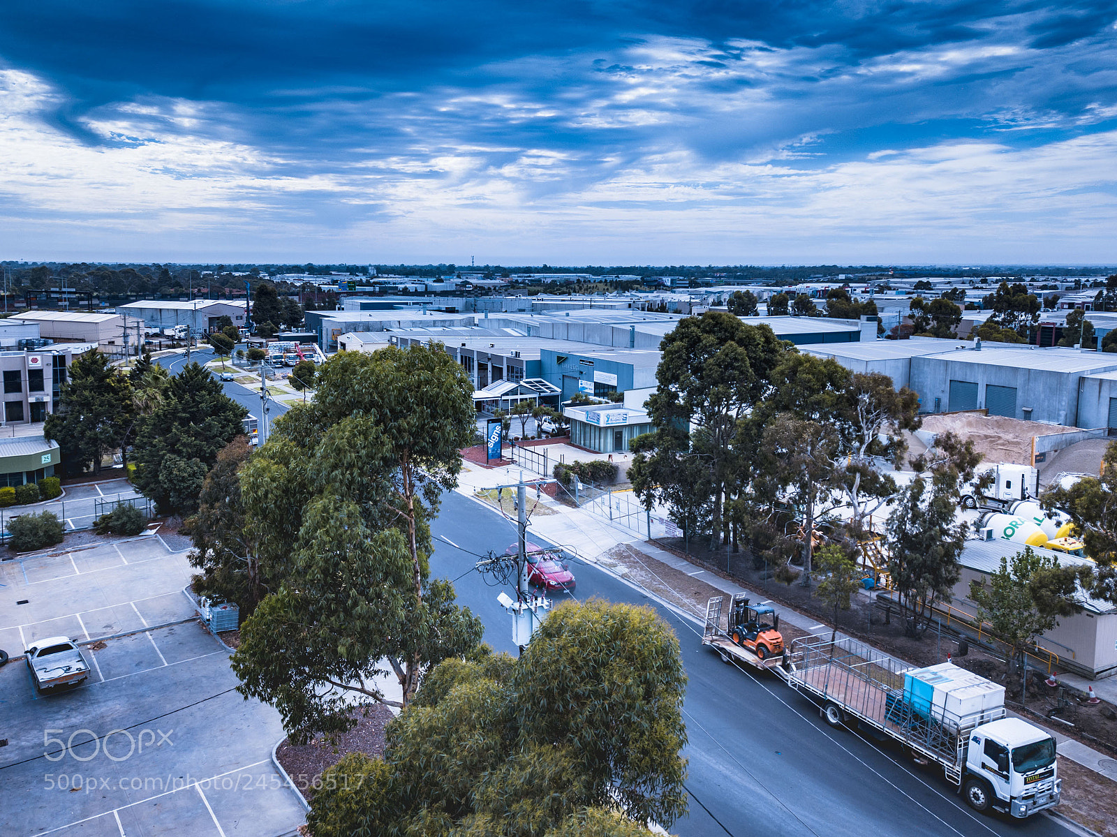 DJI FC220 sample photo. Rooftops photography