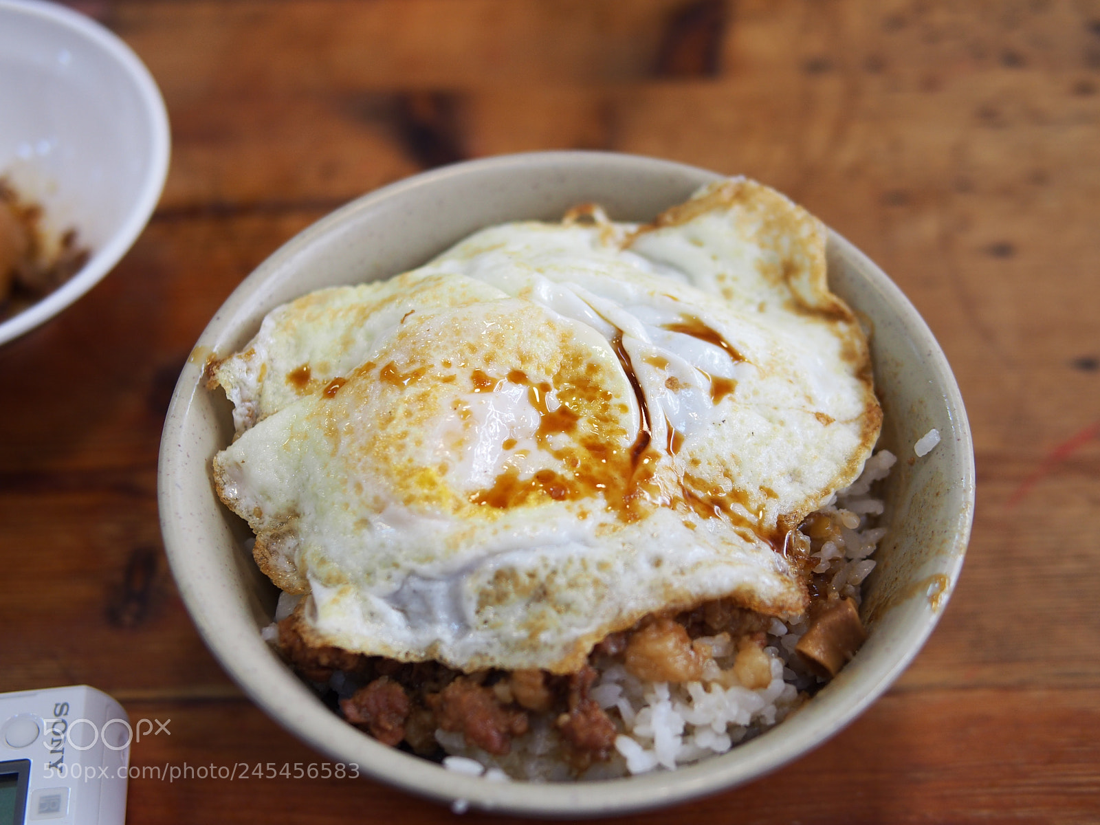 Olympus PEN E-PL5 sample photo. Braised pork rice breakfast photography