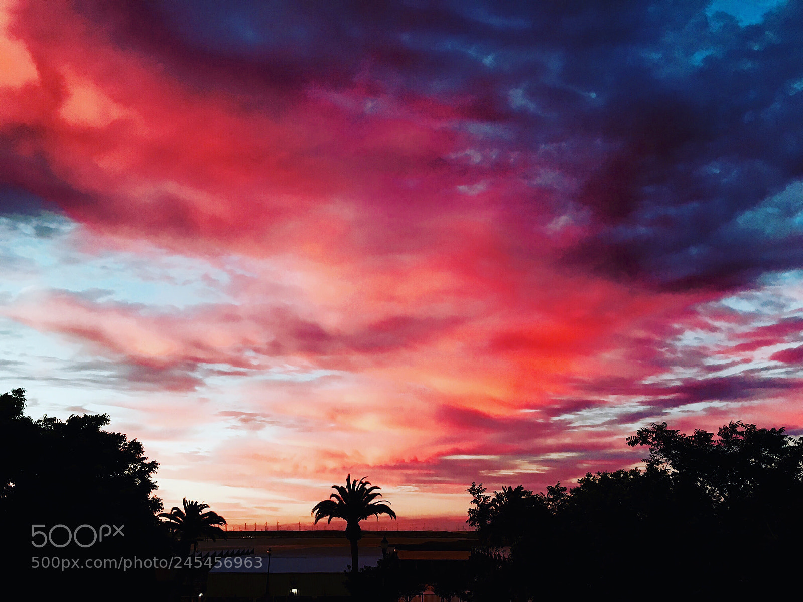 Apple iPhone 6s sample photo. Cotton candy cloudy sunset photography